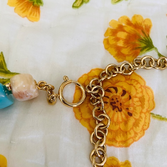 Sezane Fine Octavie Belt Turquoise Multicoloured - Size 75 - Picture 6 of 8